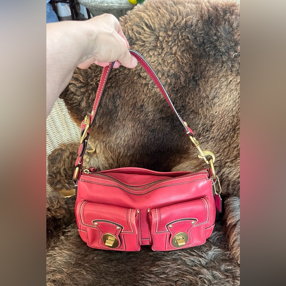 Coach Raspberry Legacy 65th Anniversary Bag